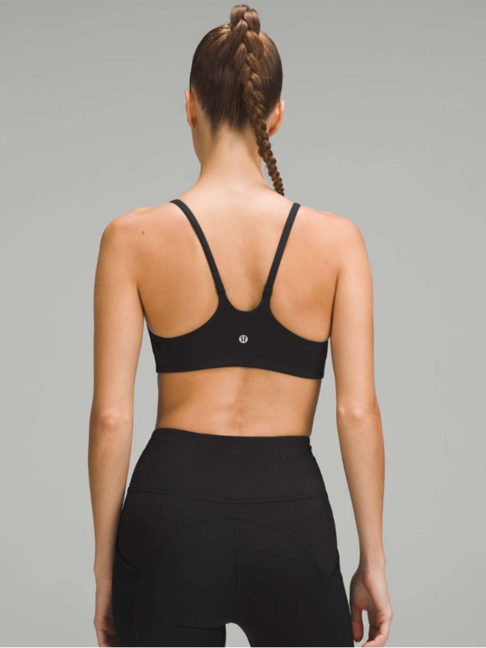 Lululemon Wunder Train Strappy Racer Bra in Black Size 6 Women's Like New